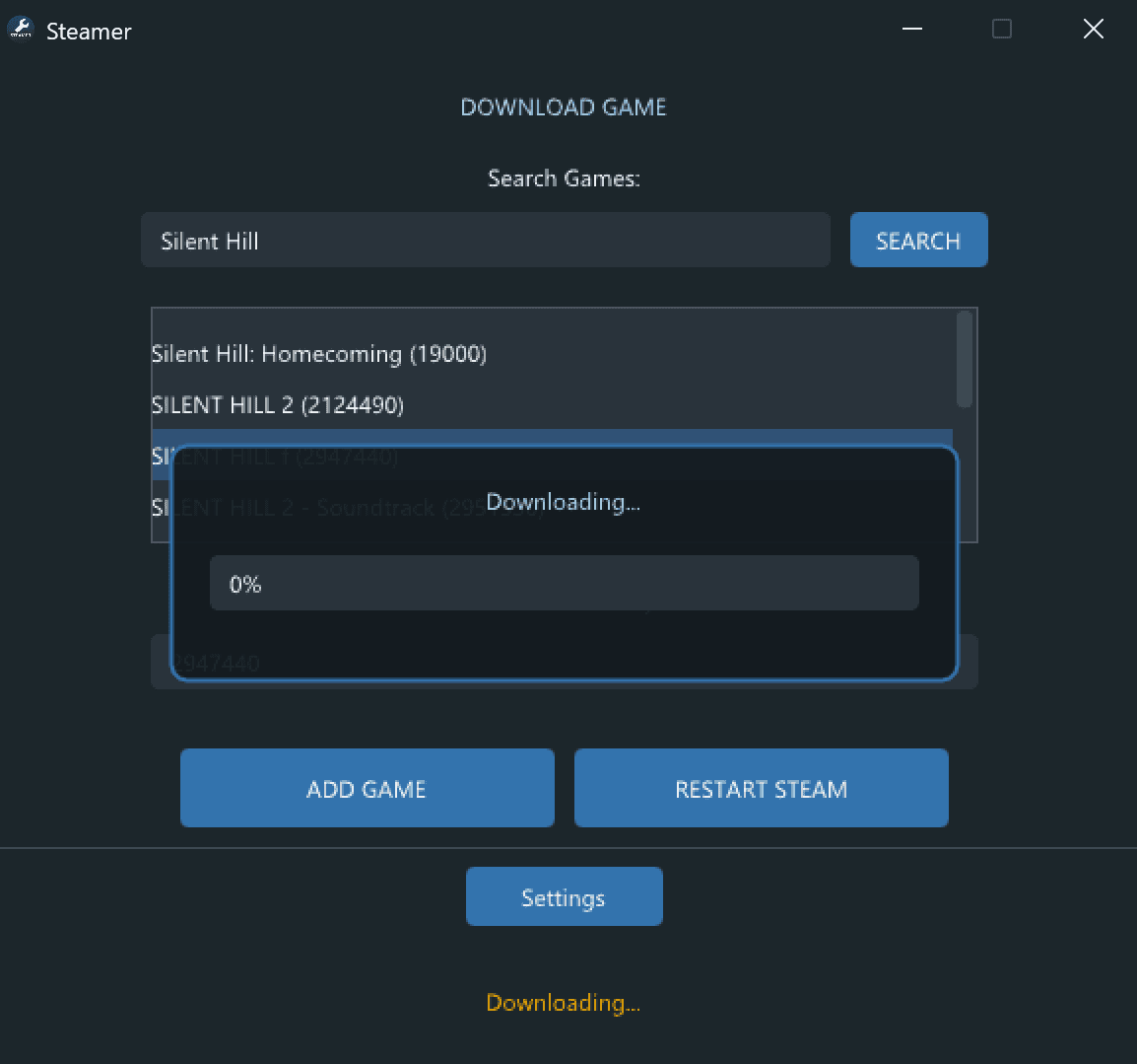 Step 2: Download game